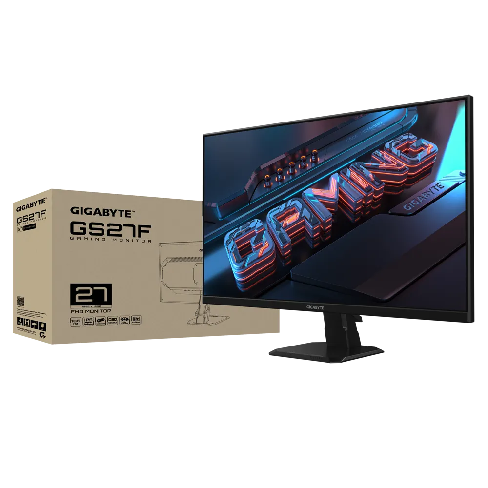 GIGABYTE GS27F 27" FHD IPS Gaming Monitor | 170Hz (OC) | AMD FreeSync Premium | HDR | 1ms | 1080p