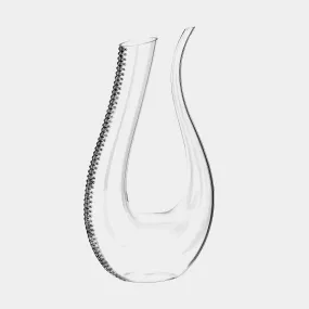 Glass Decanter Carafe Victory, Silver-Plated