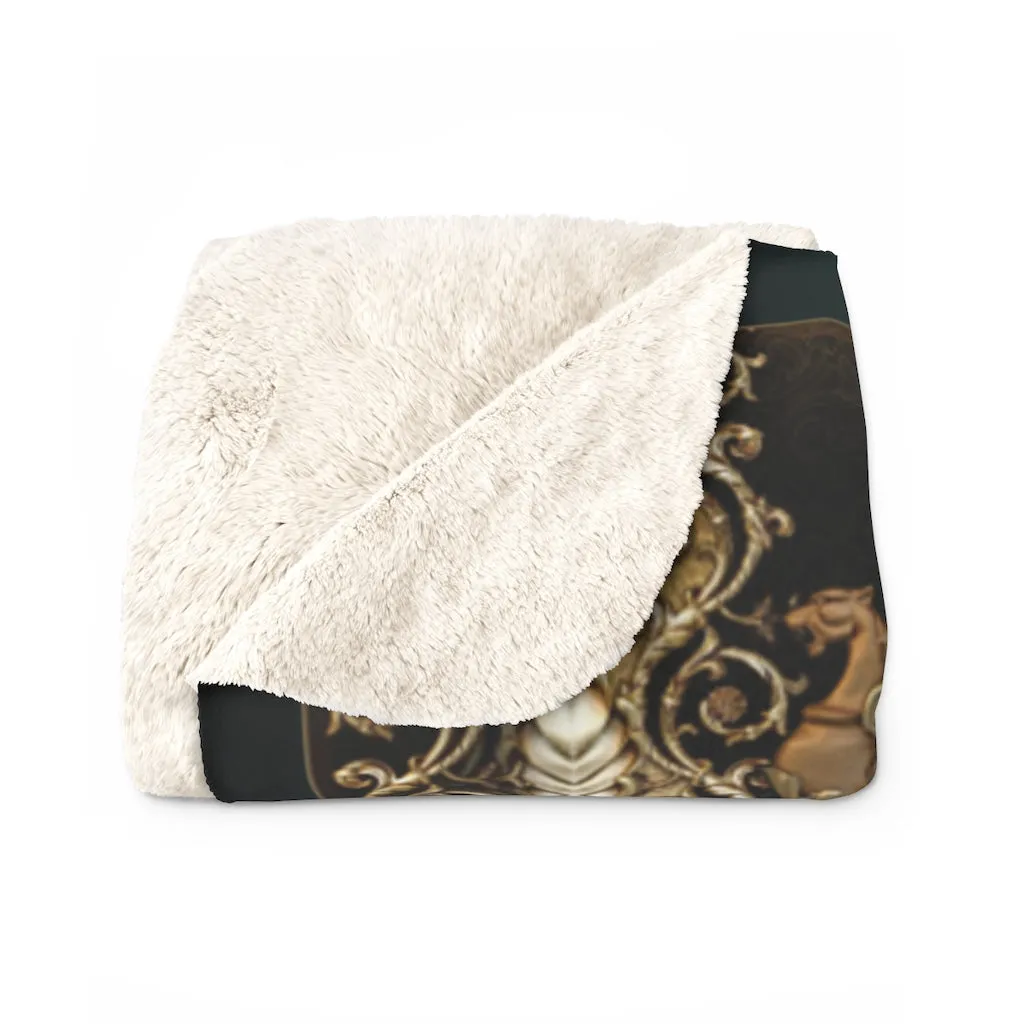 Grandeur Sherpa Blanket BAROQUE Fleece Blanket and Velveteen Throw Blanket 2 Materials | 3 Sizes | 100368