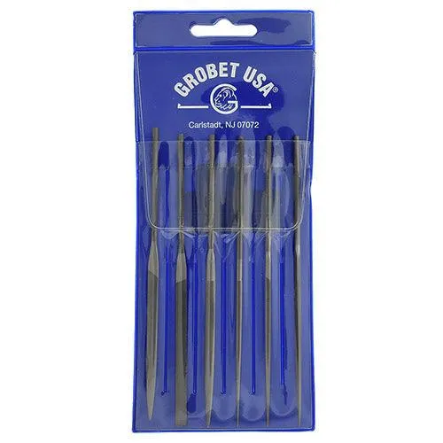 Grobet USA, Needle File Set of 6, 14cm, Cut 4, Item No. 31.67701