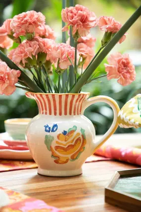 Gypsy Rose Ceramic Water Jug