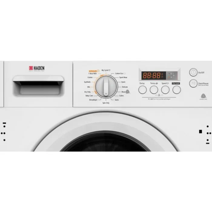 Haden HWDI1480 Integrated Washer Dryer 8kg/6Kg 1400rpm - White