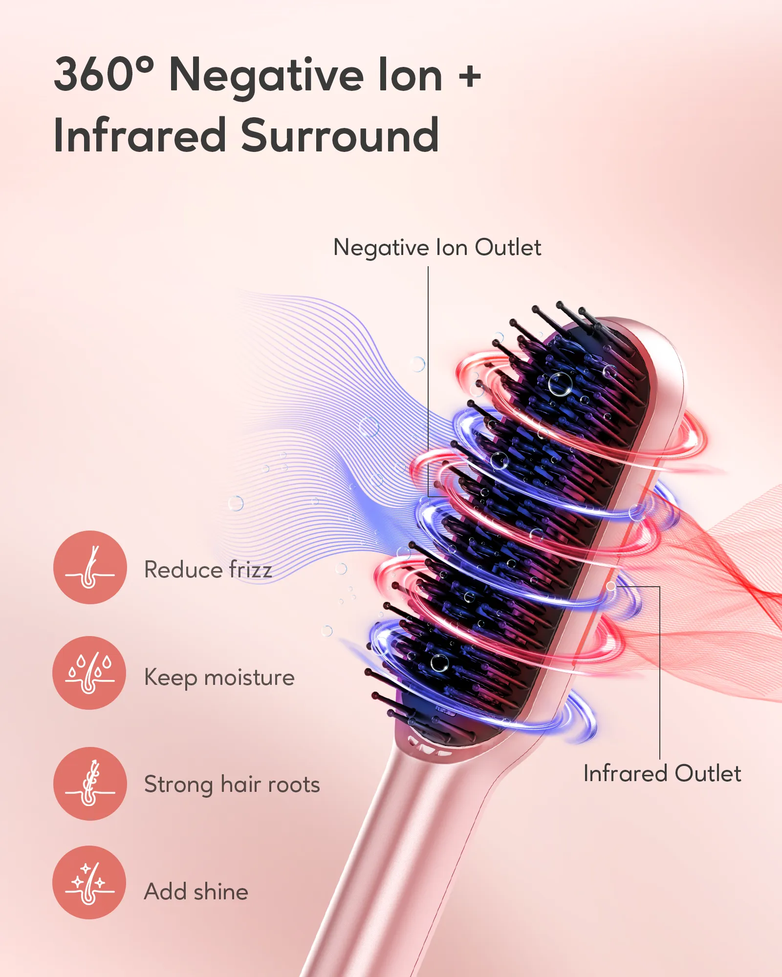 Hair Straightener Brush