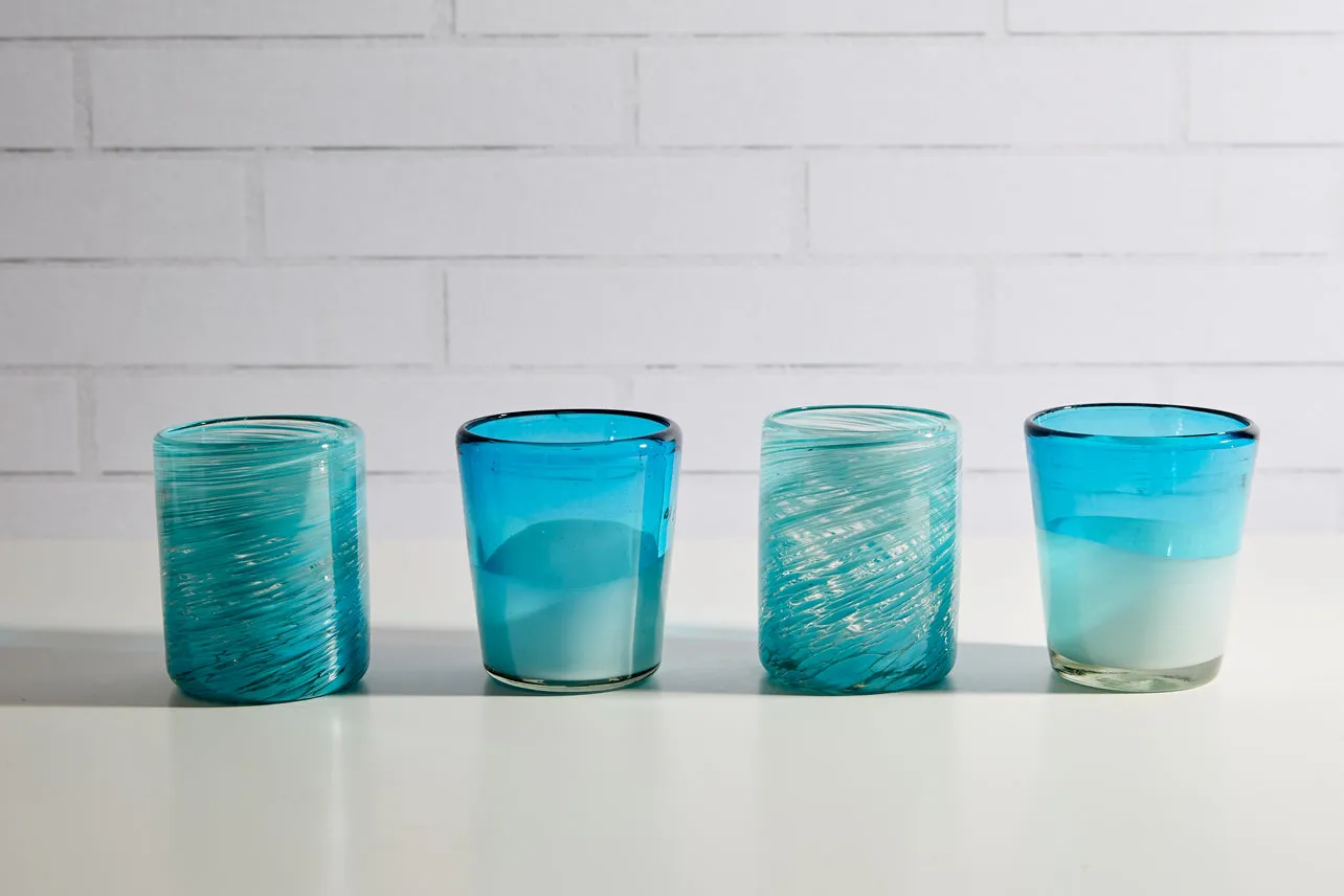 Handblown Glasses - Drinkware Set of 4 (13 oz)