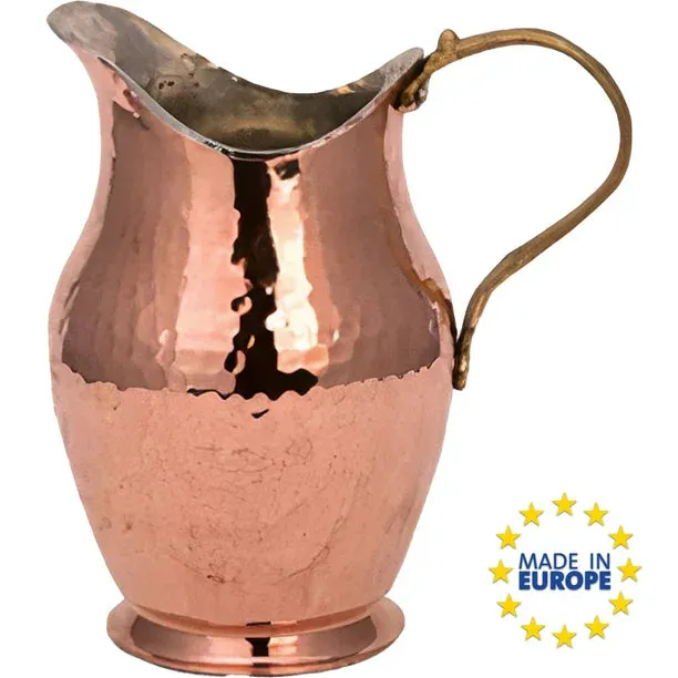 Handmade Copper Water Pitcher, 1.48 qt