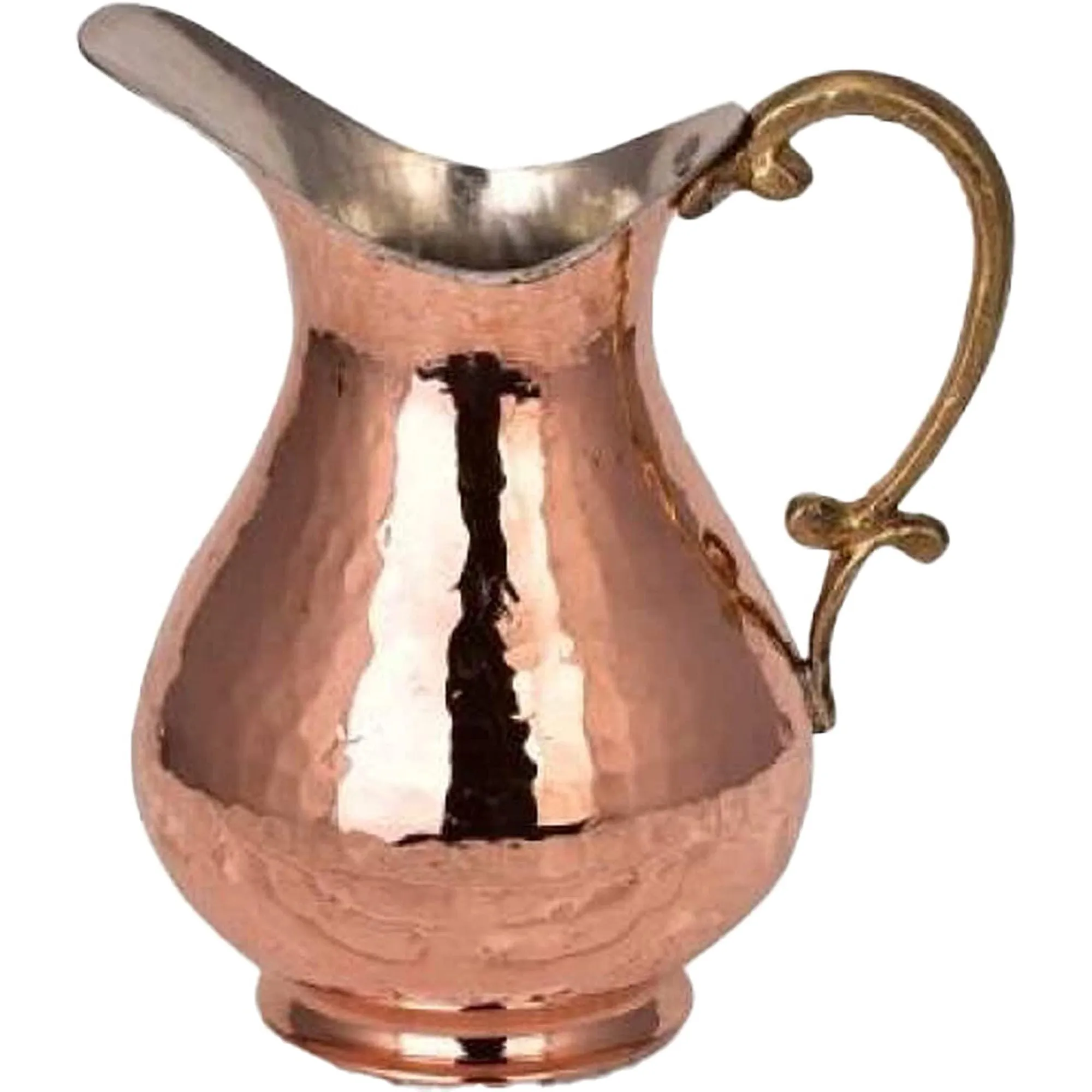 Handmade Pure Copper Jug for Drinking Water, 1 qt