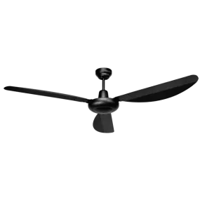 Harrier Matt Black Ceiling Fan with Wall Control