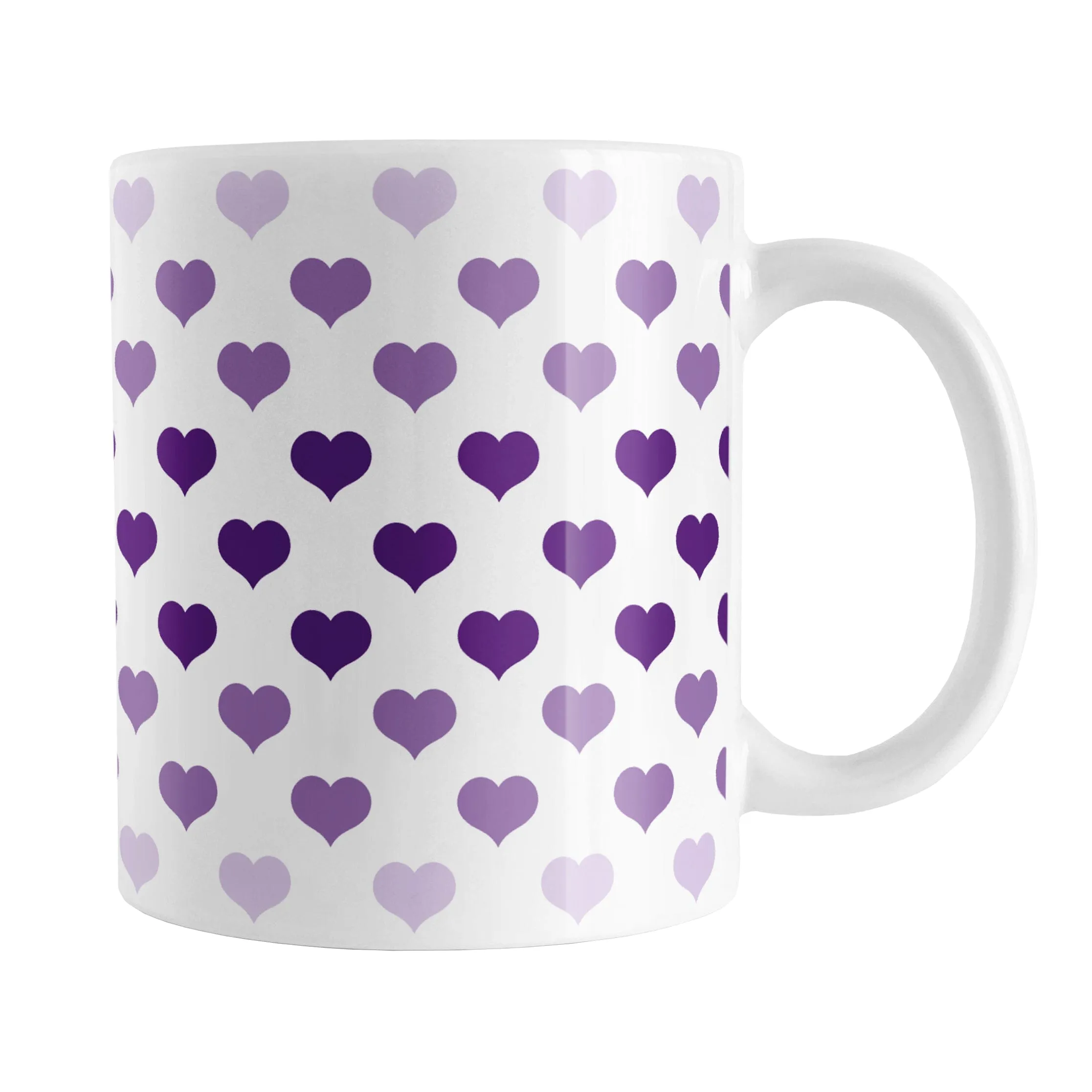 Hearts in Purple Mug