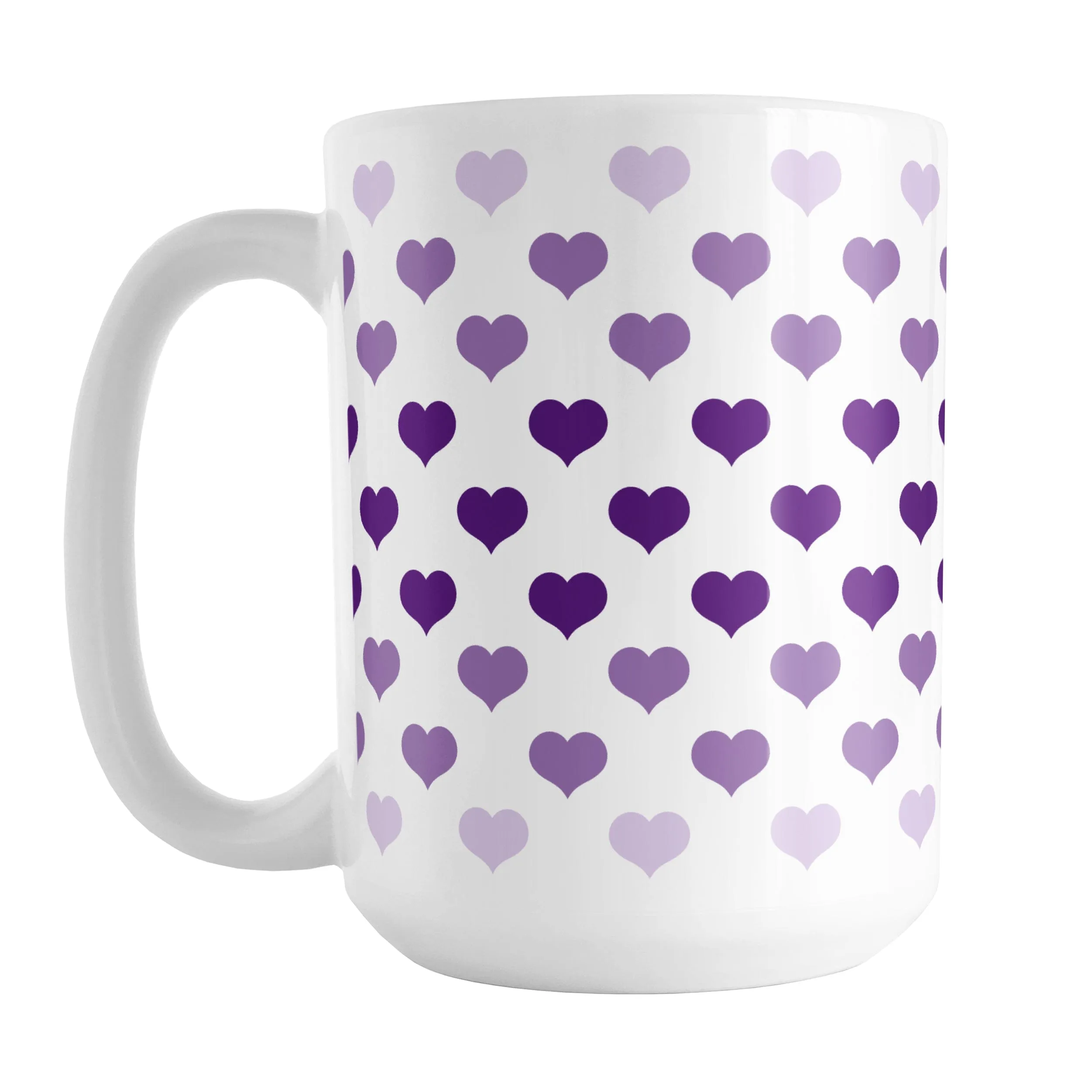 Hearts in Purple Mug