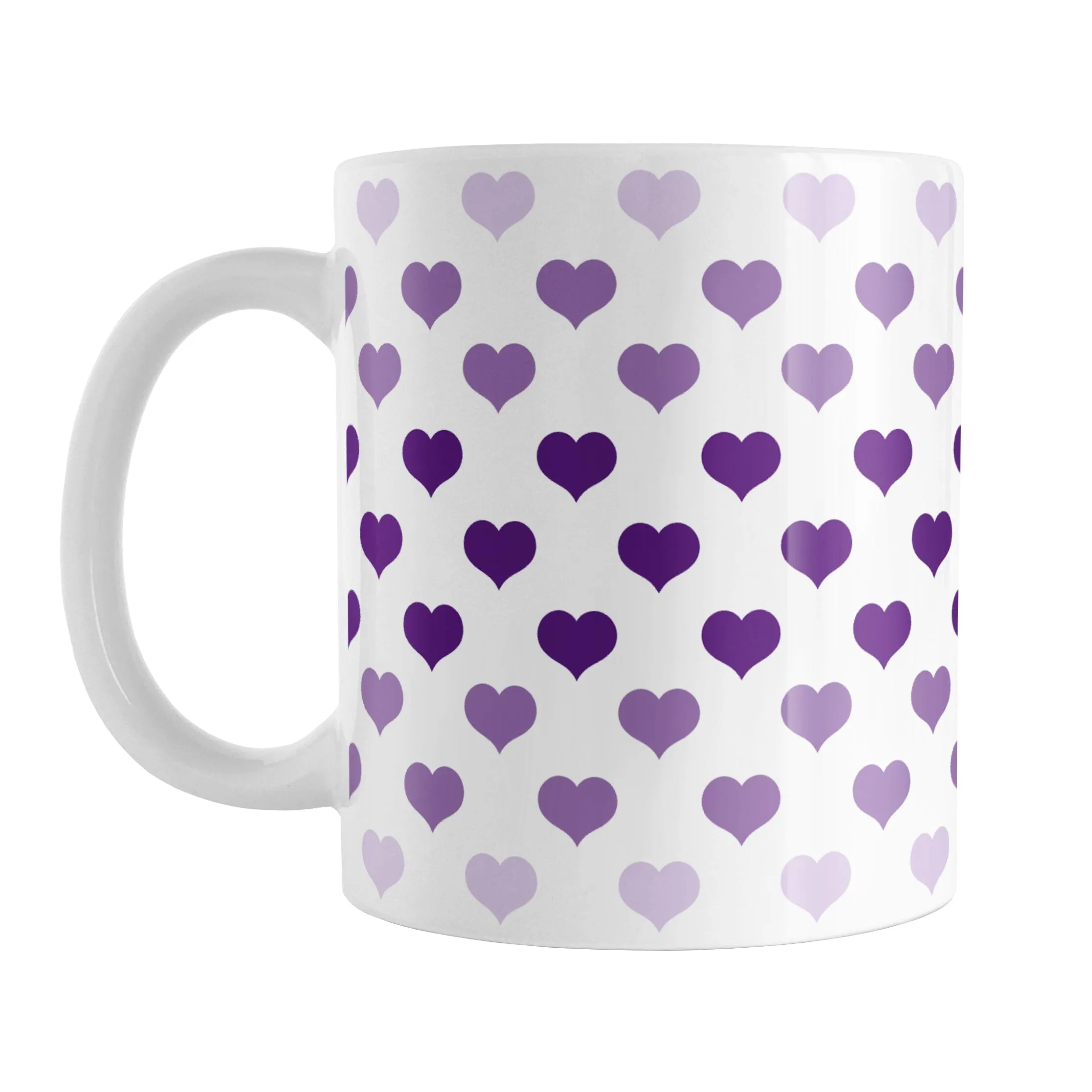 Hearts in Purple Mug