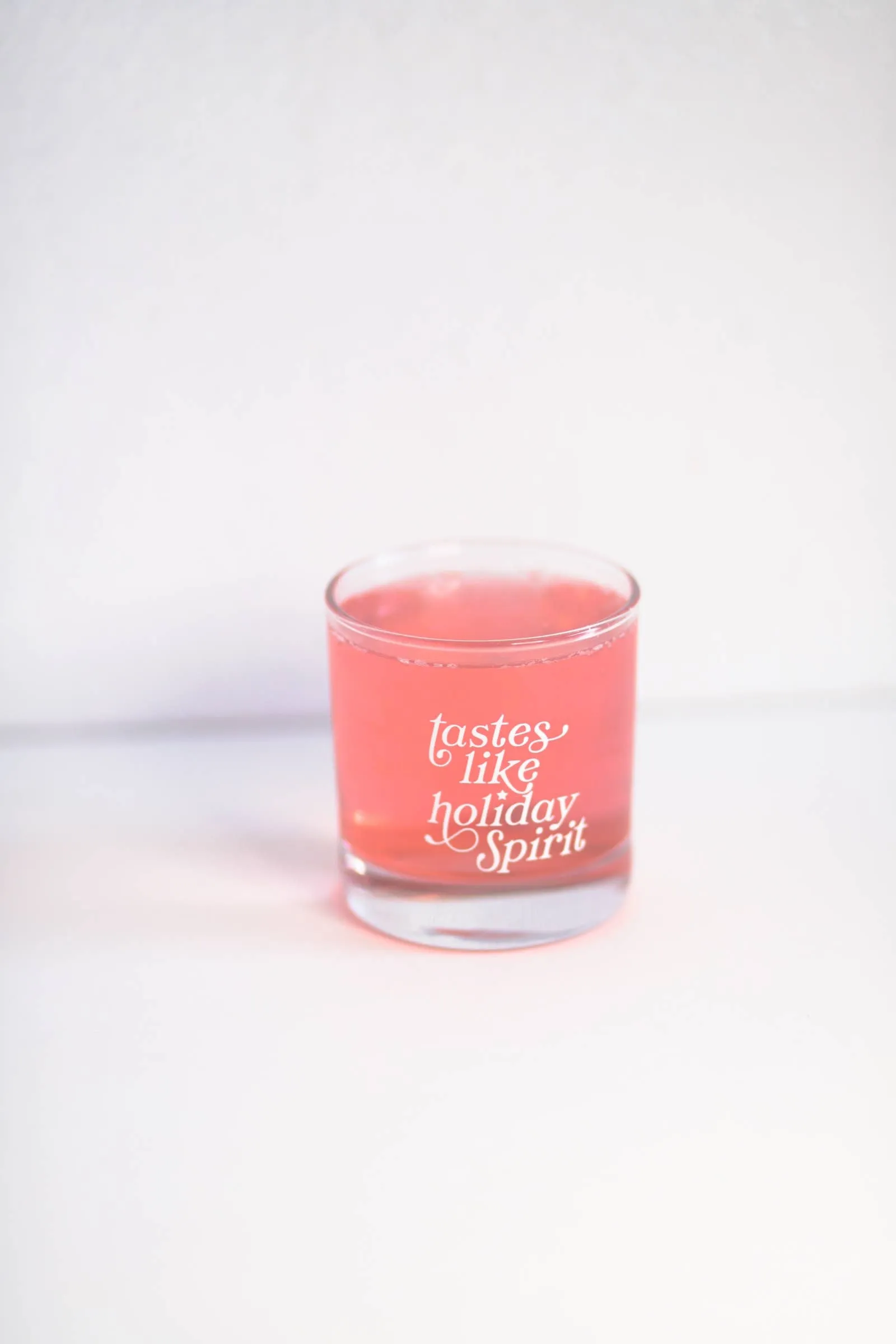 Holiday Spirit Printed Cocktail Glass