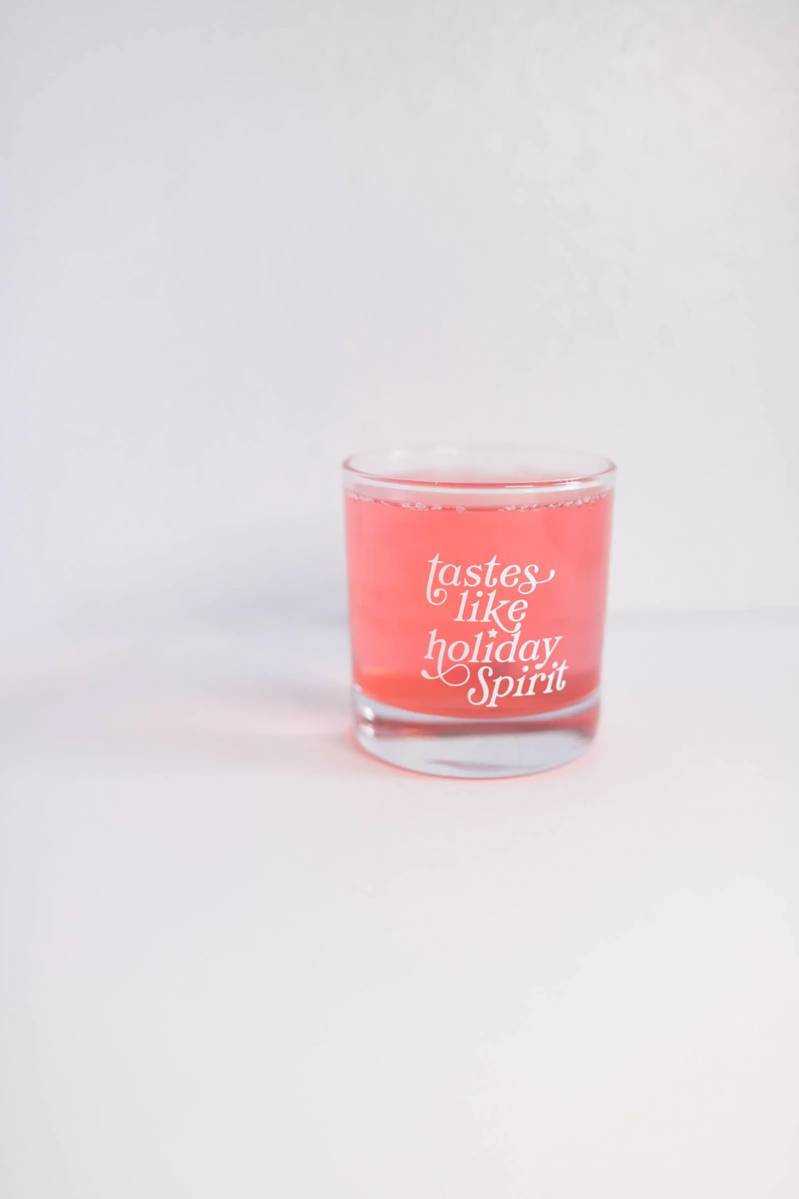 Holiday Spirit Printed Cocktail Glass