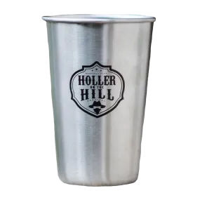 Holler On The Hill Stainless Steely Pint Glass - 16oz