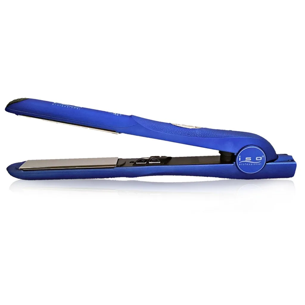 Iso Beauty Gold Collection Metallic Blue 1.25" Digital w/Far Infrared | Flat Iron