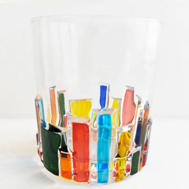 Italy design hand-painted juice glass.