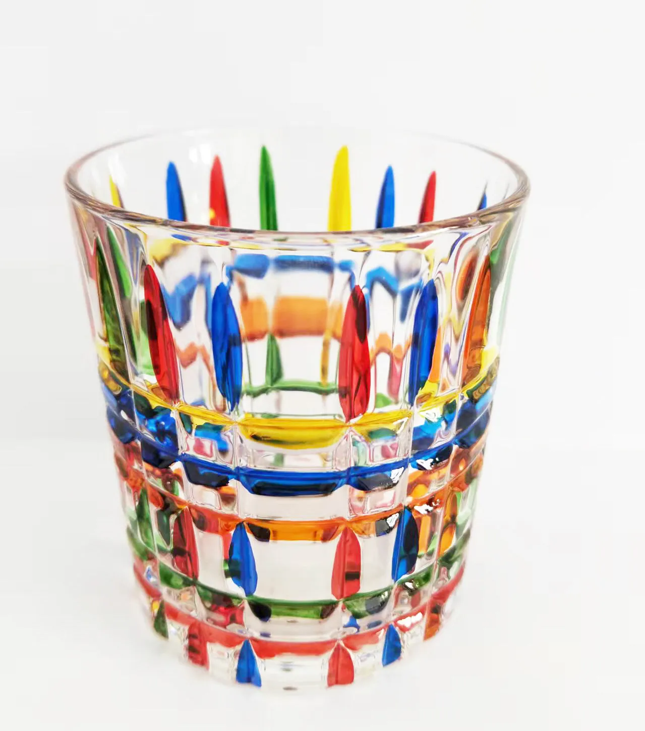 Italy design hand-painted juice glass.