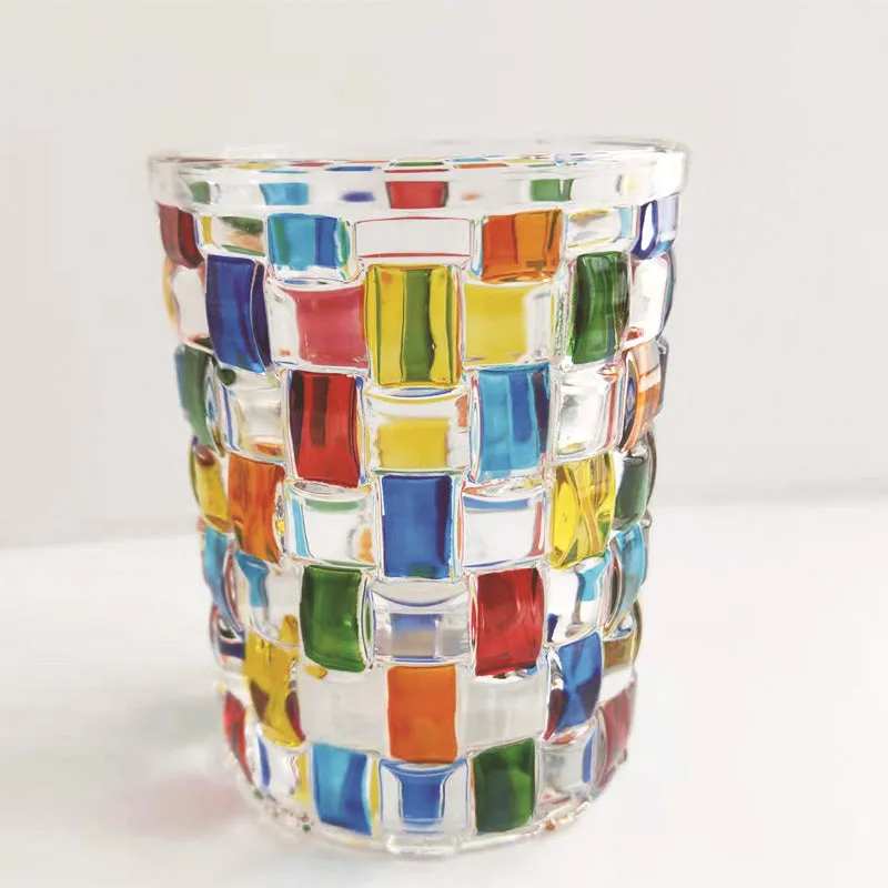 Italy design hand-painted juice glass.