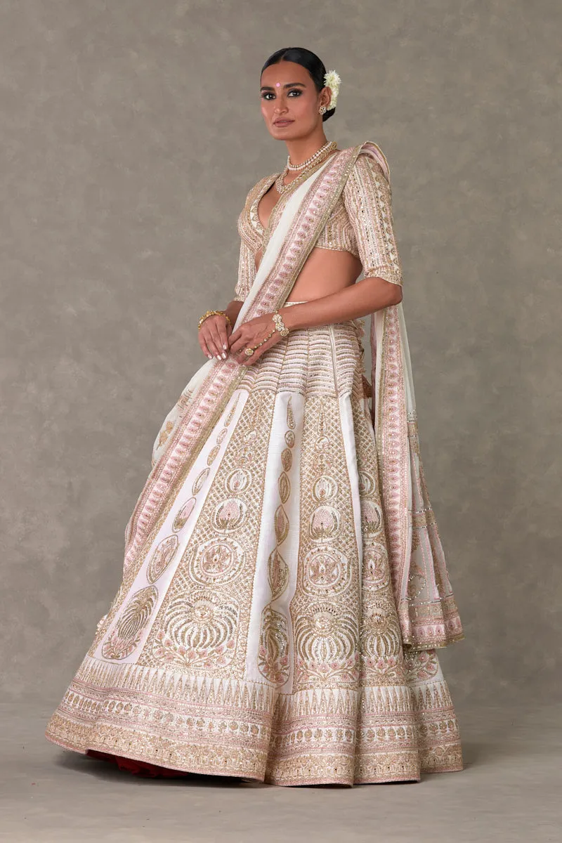 Ivory Bagh-E-Bahar Lehenga