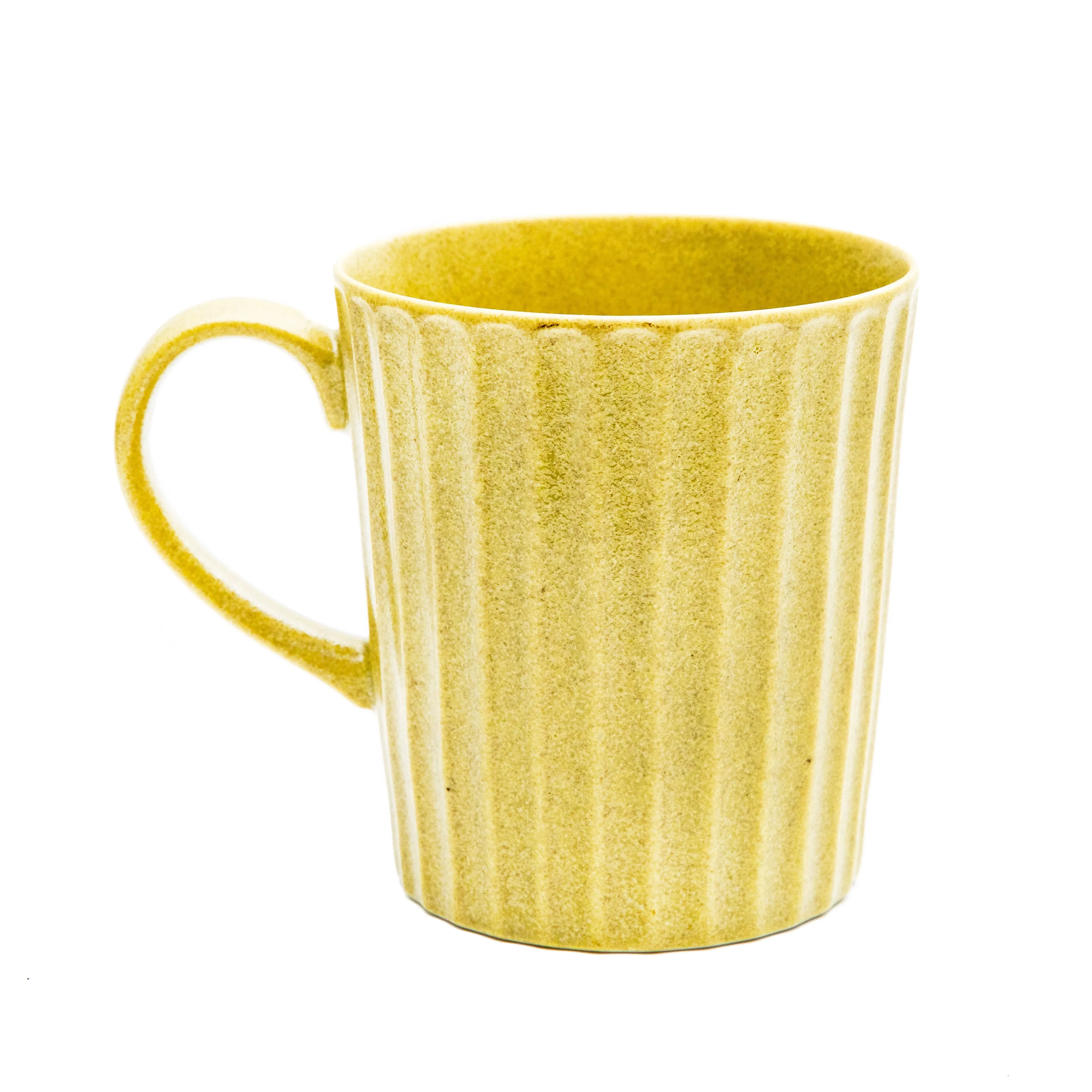 Japanese Sujibori Grownup Pinstripe Texture Color Mug