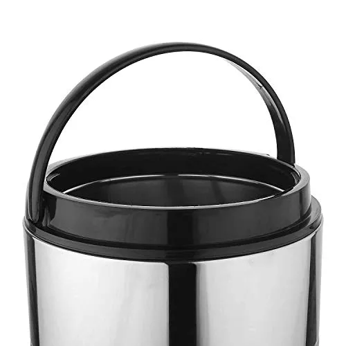 JSI Stainless Steel Insulated Water Jug/Dispenser 5 Liters for Home Kitchen Office I 2 Inch Thick PUF Insulation I Water/TES Carafe I Ergonomically Design I Keeps Beverages Fresh and Hot for 4-5 Hrs