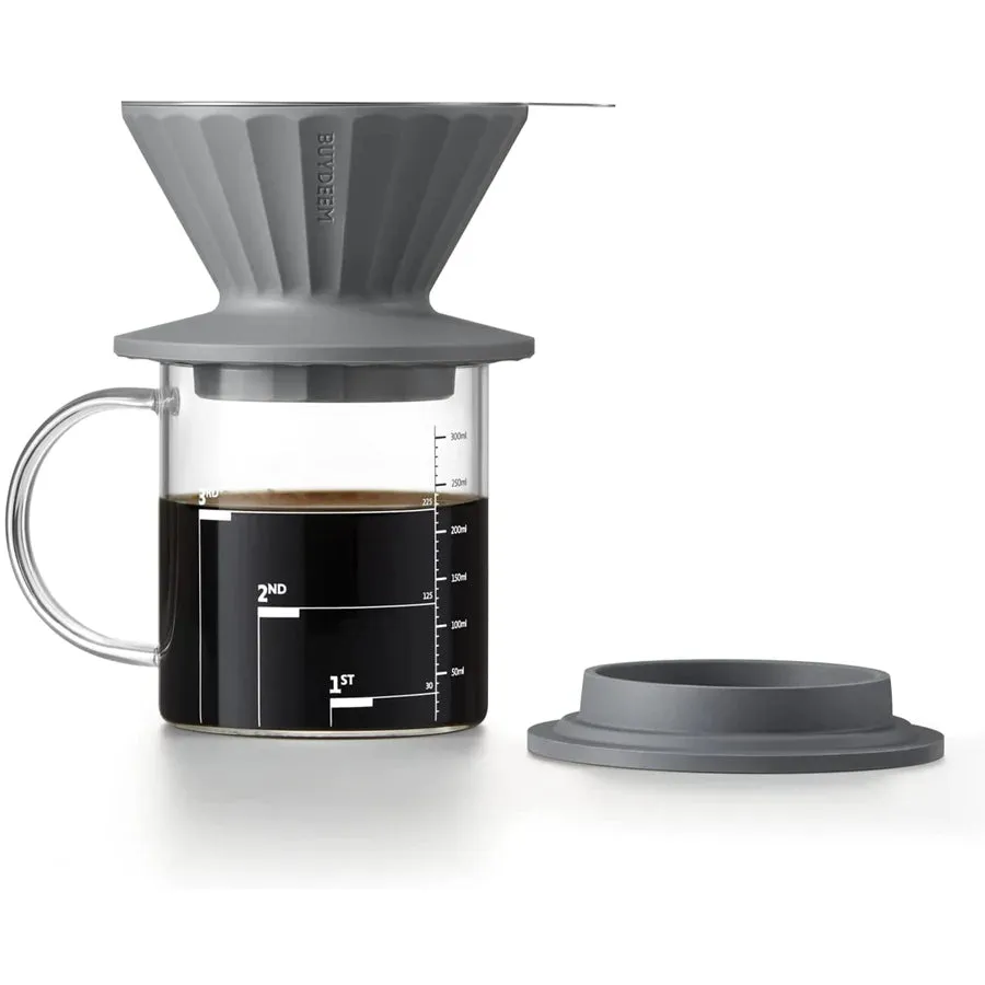 K156 Multi-function Electric Steam Brewer & Coffee Dripper Set - Bundle Offer