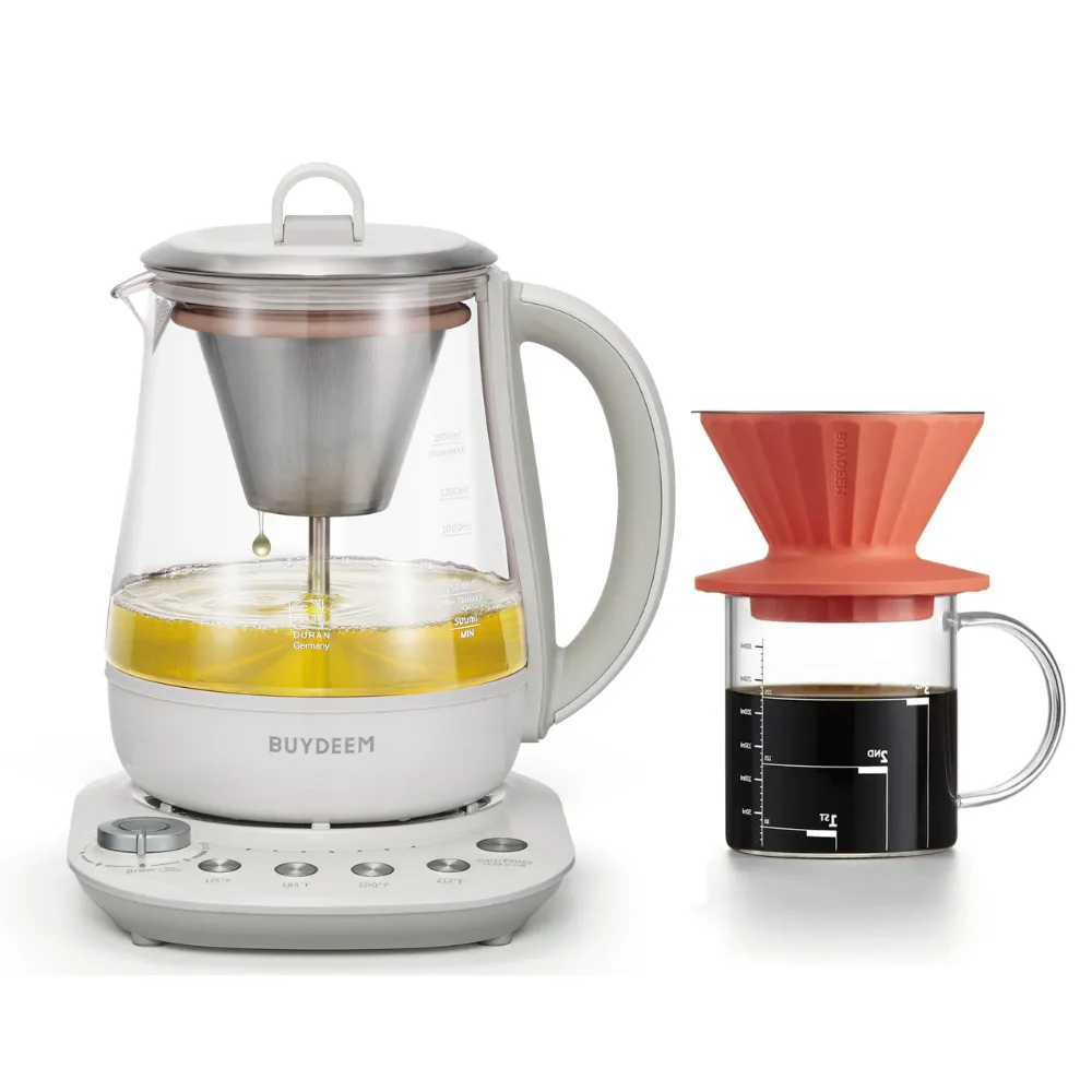 K156 Multi-function Electric Steam Brewer & Coffee Dripper Set - Bundle Offer