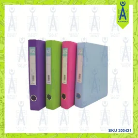 K2 2 RING FILE 1.5 INCH A4  ASST COLOURS L125