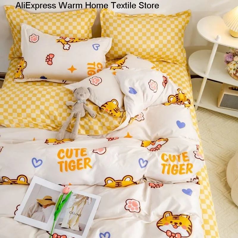 Kawaii Sheets and Pillowcases Quilt Bedding Set