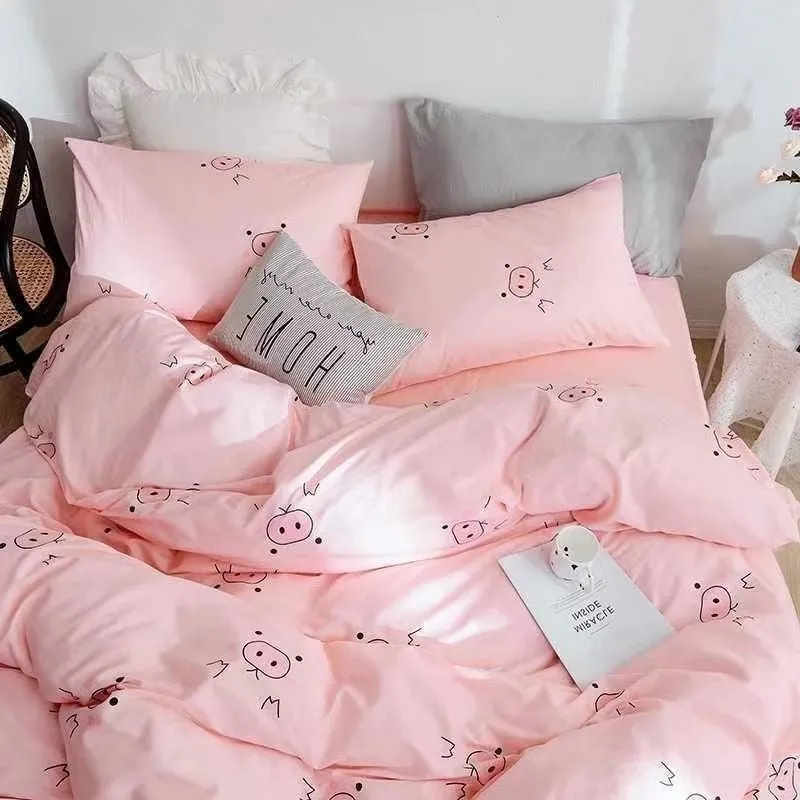 Kawaii Sheets and Pillowcases Quilt Bedding Set