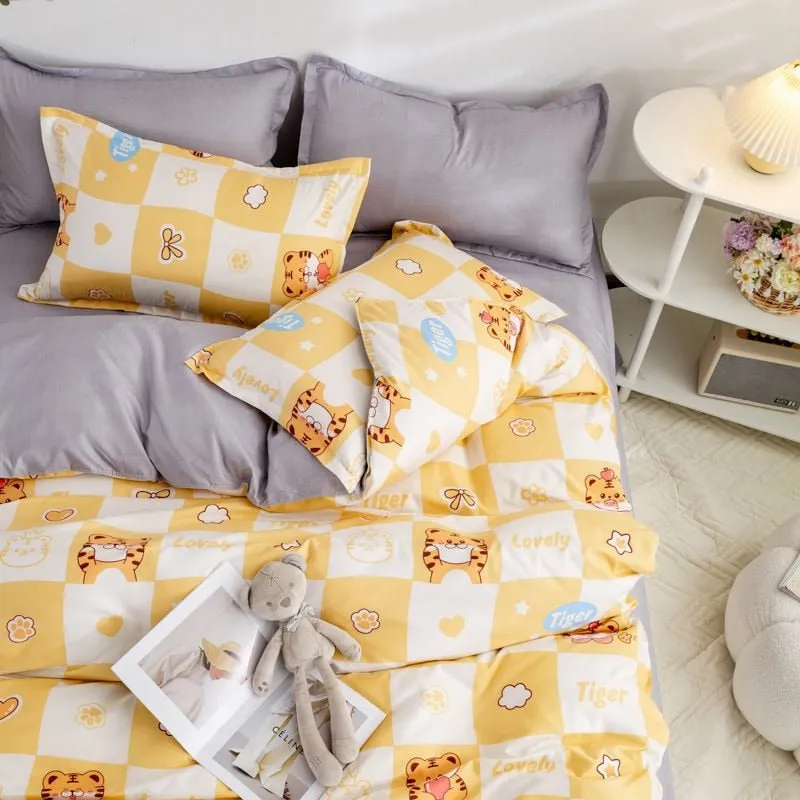 Kawaii Sheets and Pillowcases Quilt Bedding Set