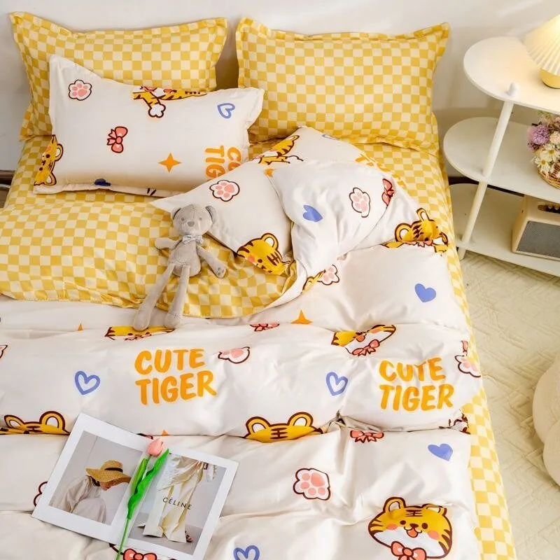 Kawaii Sheets and Pillowcases Quilt Bedding Set