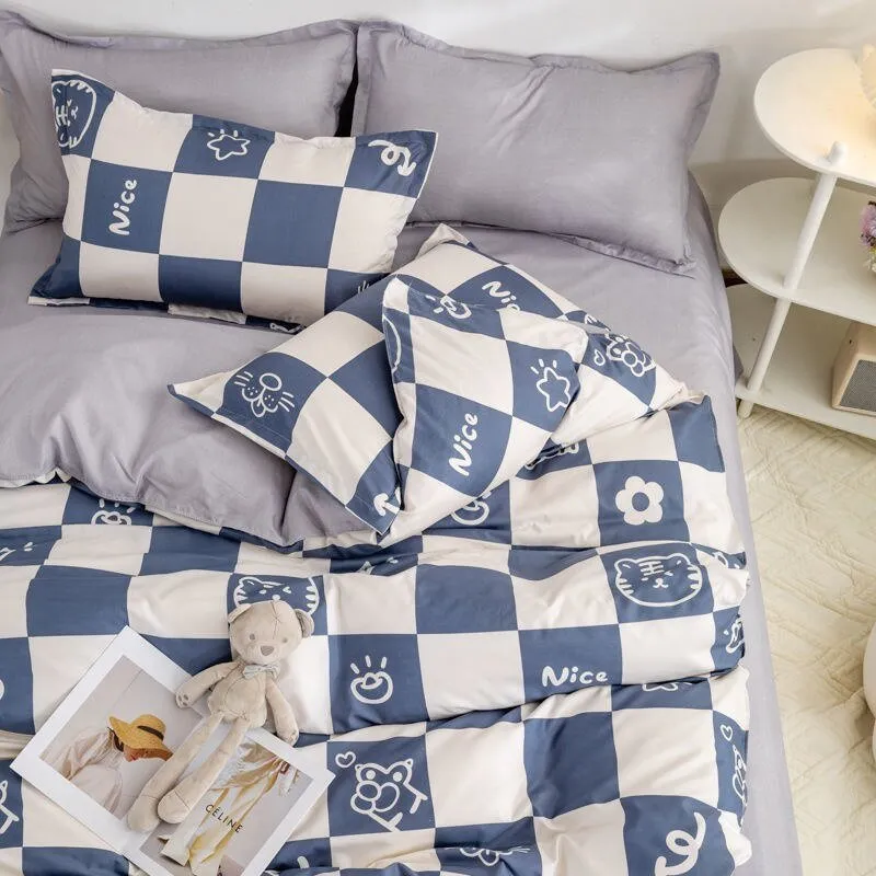 Kawaii Sheets and Pillowcases Quilt Bedding Set