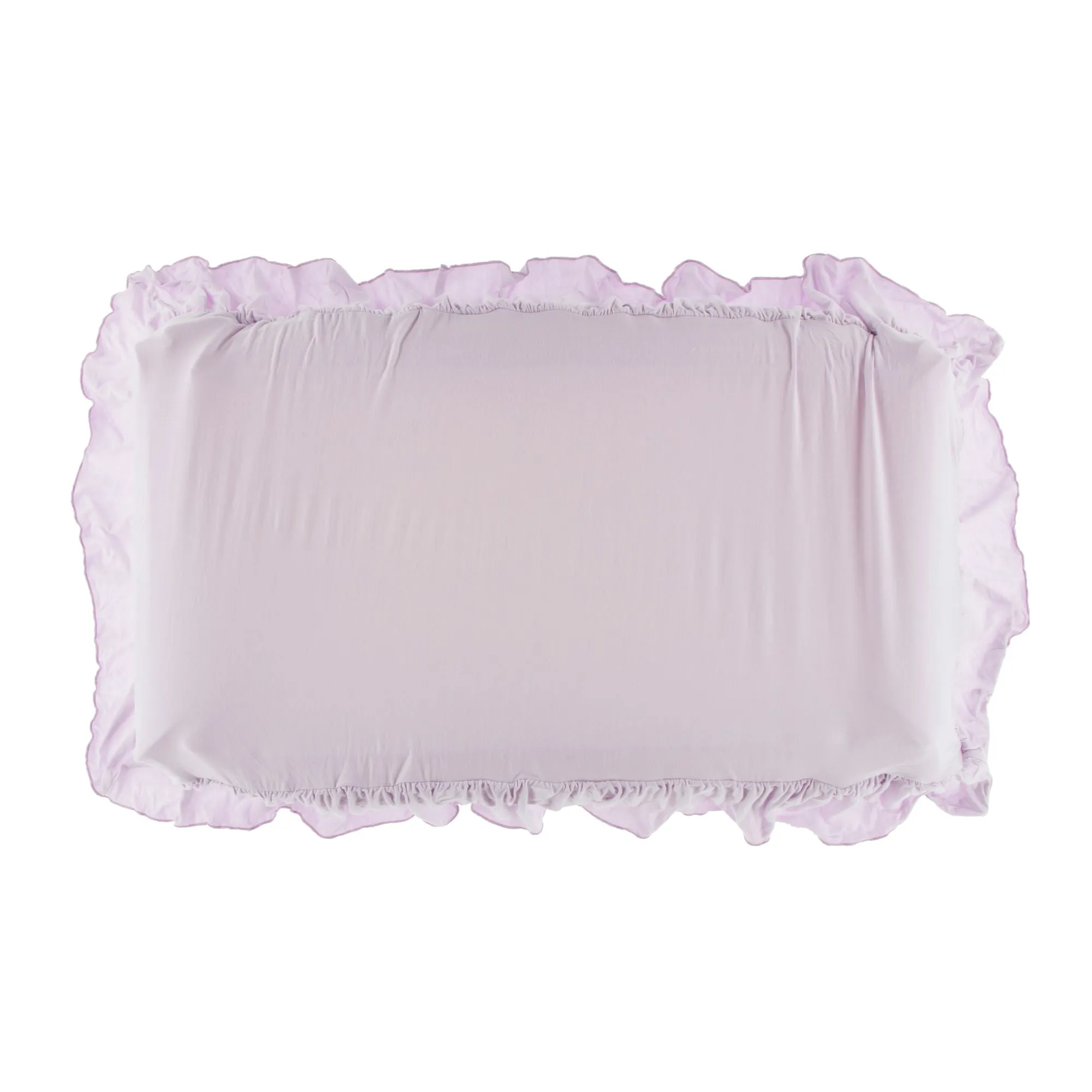 KicKee Pants Solid Thistle Ruffle Changing Pad Cover