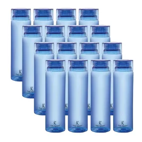 Kuber Industries Set of 4 Plastic Water Bottle | 1 Litre Round Plastic Water Bottle | Refrigerator Safe and BPA free Water Bottle | Perfect For School College Work Gym | Pack of 4 | Blue