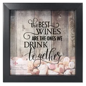 Lawrence Frames 164010 Black 10x10 Shadow Box Wine Cork Holder