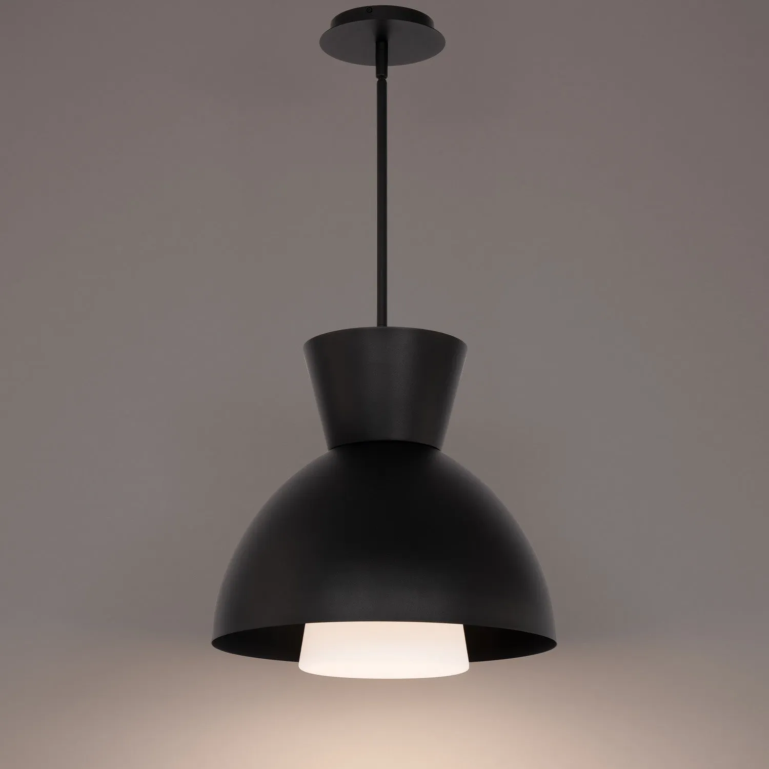 LED Pendant from the Carafe Collection in Black Finish by W.A.C. Lighting