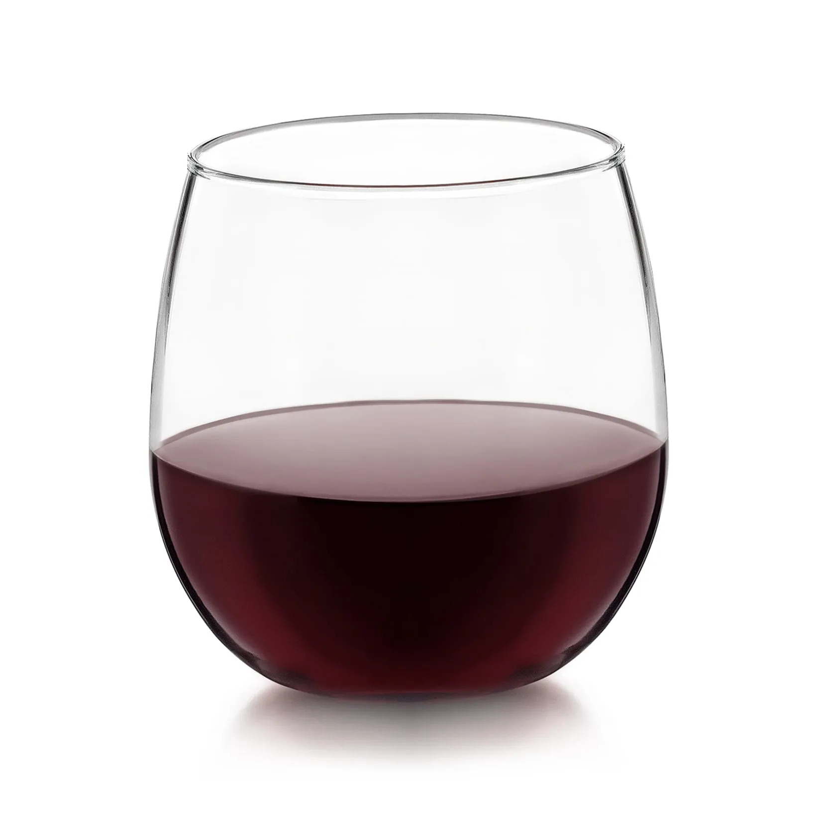 Libbey Stemless Red Wine Glasses, 16.75 ounce, Set of 8