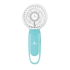 Light Blue 3 in 1 Rechargeable Turbo Fan