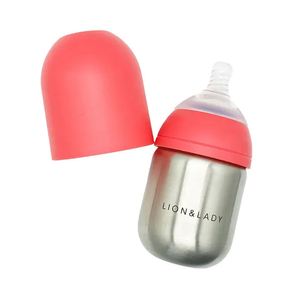 Lion & Lady Stainless Steel Bottle Newborn Pack - 210ml