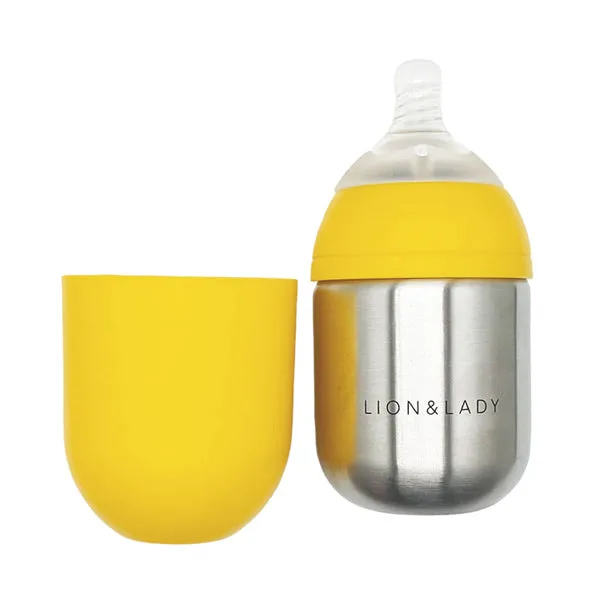 Lion & Lady Stainless Steel Bottle Newborn Pack - 210ml