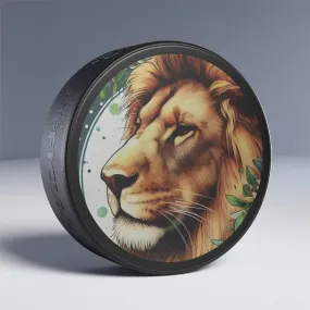 Lion-themed Hockey Puck