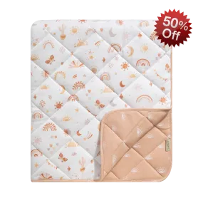 Lolli Living | Reversible Organic Jersey Quilted Cot Comforter - Bohemian Bliss