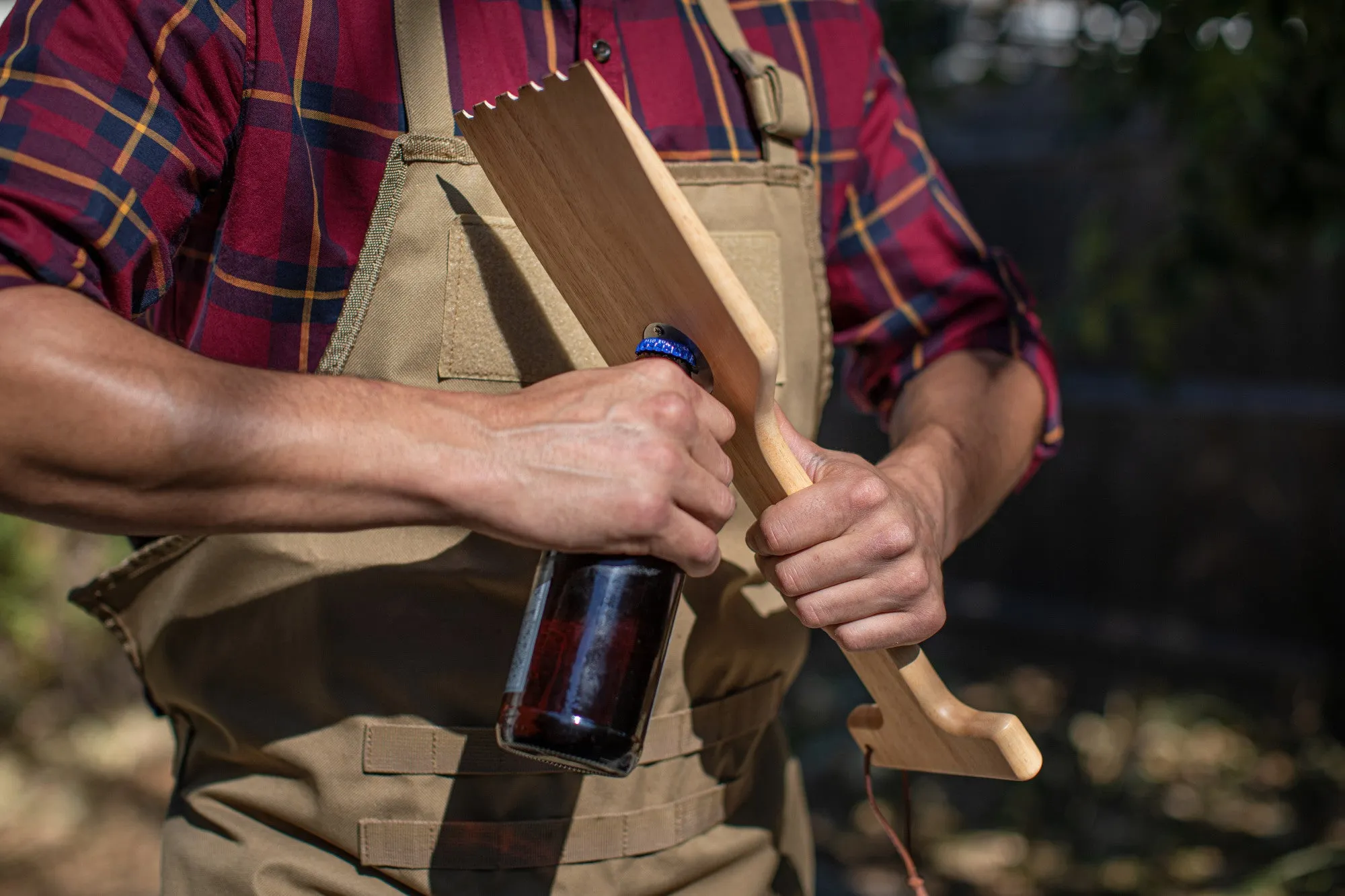 Los Angeles Chargers - Hardwood BBQ Grill Scraper with Bottle Opener