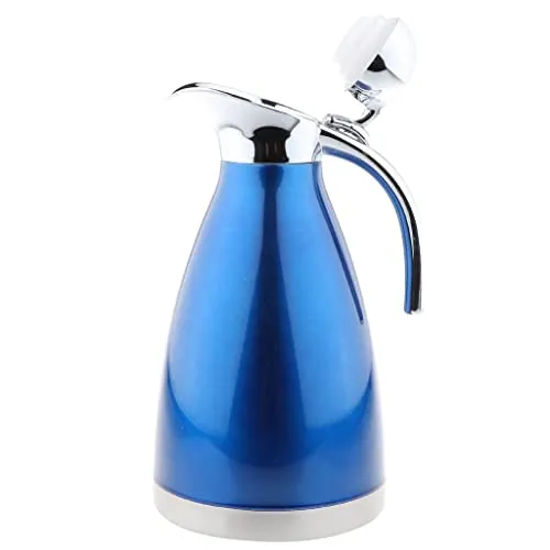 LOSA 2L Double Vacuum Insulation Thermal Coffee Carafe Home Water Pot Blue