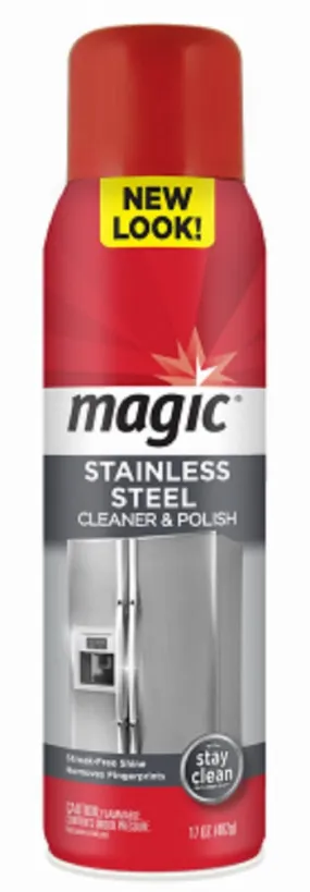 Magic 3062 17 oz Aerosol Stainless Steel Cleaner - Quantity of 6