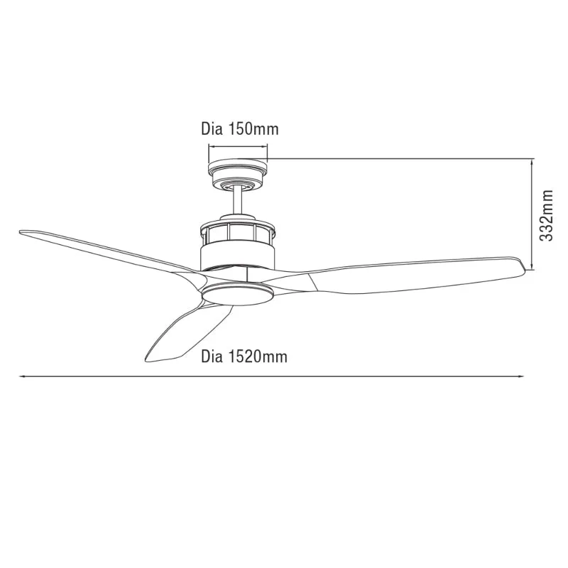 Martec Governor 60" AC Ceiling Fan