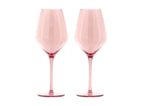 Maxwell & Williams Glamour Wine Glass 520ML Set of 2 Pink Gift Boxed