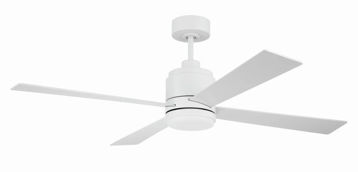 McCoy 4 Blade 52" Ceiling Fan in White