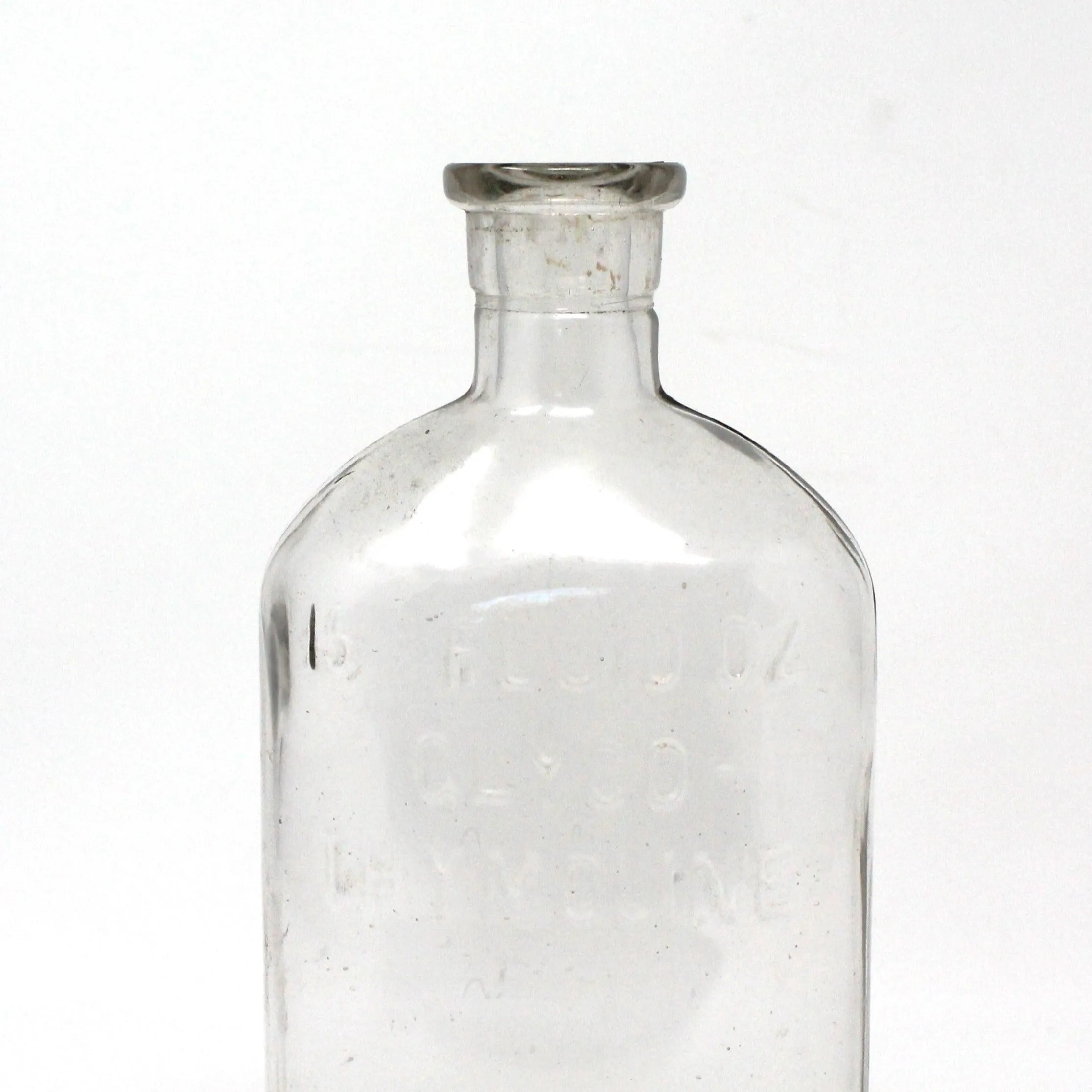 Medicine Bottle, Glyco-Thymoline, 15.5 oz, Clear Antique