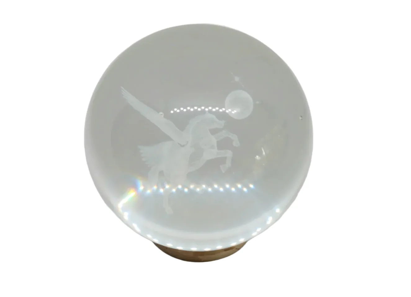 Medium Pegasus 3D Print Glass Globe